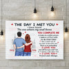 You Complete Me, Always And Forever - Couple Personalized Custom Horizontal Canvas - Gift For Husband Wife, Anniversary