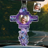 Custom Photo Deeply Love You - Memorial Personalized Custom Car Ornament - Acrylic Custom Shaped - Sympathy Gift For Family Members