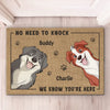 Bring Good Vibes Only With Dog Approval - Dog Personalized Custom Home Decor Decorative Mat - House Warming Gift For Pet Owners, Pet Lovers