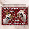 Furry Friends Set The Welcome Standard - Dog Personalized Custom Home Decor Decorative Mat - House Warming Gift For Pet Owners, Pet Lovers