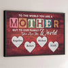 To A Child, A Mom Is The Whole World - Family Personalized Custom Horizontal Poster - Gift For Mom