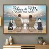 Our Hearts Are Full Of Love - Couple Personalized Custom Horizontal Poster - Gift For Husband Wife, Anniversary