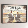 We Are A Team - Couple Personalized Custom Horizontal Poster - Gift For Husband Wife, Anniversary
