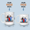 A Bond Unbreakable, A Love Unshakable - Family Personalized Custom Mug - Gift For Mom, Daughter