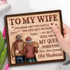 Forever My Always - Couple Personalized Custom 2-Layered Wooden Plaque With Stand - Gift For Husband Wife, Anniversary