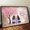 Linked By Love, Forever And Always - Family Personalized Custom Horizontal Poster - Gift For Mom