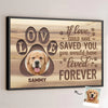 Custom Photo No Longer By My Side, But Always In My Soul - Memorial Personalized Custom Horizontal Poster - Sympathy Gift For Pet Owners, Pet Lovers