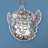 Cherished Memories Live Forever - Memorial Personalized Custom Car Ornament - Acrylic Custom Shaped - Sympathy Gift For Family Members