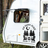 Our Happy Place - Camping Personalized Custom RV Decal - Gift For Yourself, Best Friends, Siblings, Family Members, Camping Lovers