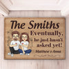 A Perfect Match, Now And Forever - Couple Personalized Custom Home Decor Decorative Mat - House Warming Gift For Husband Wife, Anniversary