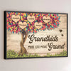 Grandkids Complete Your Heart - Family Personalized Custom Horizontal Poster - Gift For Grandma, Grandpa, Grandkid