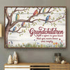 They Fill Our Hearts With Unexpected Joy - Family Personalized Custom Horizontal Poster - Gift For Grandma, Grandpa, Grandkid