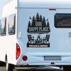 Escape, Explore, And Repeat - Camping Personalized Custom RV Decal - Gift For Yourself, Best Friends, Siblings, Family Members, Camping Lovers