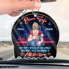 You’re The Reason My Heart Beats - Couple Personalized Custom Car Ornament - Acrylic Custom Shaped - Gift For Husband Wife, Anniversary