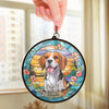 Custom Photo Your Spirit Will Always Be With Me - Memorial Personalized Window Hanging Suncatcher Ornament - Sympathy Gift For Pet Owners, Pet Lovers