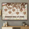 Family Love, A Timeless Treasure - Family Personalized Custom Horizontal Poster - Gift For Mom, Grandma