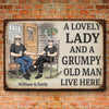 Love Doesn’t Age, It Deepens - Couple Personalized Custom Home Decor Metal Sign - House Warming Gift For Husband Wife, Anniversary