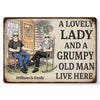 Love Doesn’t Age, It Deepens - Couple Personalized Custom Home Decor Metal Sign - House Warming Gift For Husband Wife, Anniversary
