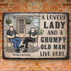 Love Grows Stronger With Every Gray Hair - Couple Personalized Custom Home Decor Metal Sign - House Warming Gift For Husband Wife, Anniversary