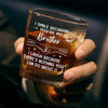 I Smile Because You're My Brother - Family Personalized Custom Square Whiskey Glass - Gift For Family Members
