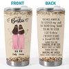 The Friend Of My Soul - Bestie Personalized Custom Tumbler - Gift For Best Friends, BFF, Sisters
