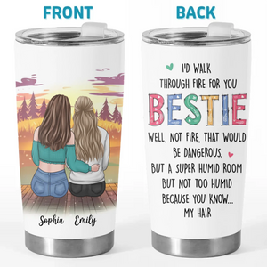 Celebrate The Bonds That Mean The Most - Bestie Personalized Custom Tumbler - Gift For Best Friends, BFF, Sisters