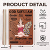 I Am Beautifully Made In God’s Image - Family Personalized Custom Leather Journal - Gift For Yourself, Best Friends, Siblings, Family Members