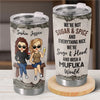 Having A Sister Means You Always Have Backup - Bestie Personalized Custom Tumbler - Gift For Best Friends, BFF, Sisters