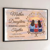 A Sweet Reminder Of The Love Between Mom And Daughter - Family Personalized Custom Horizontal Poster - Gift For Mom, Daughter