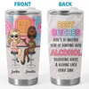 Cheers To Friendship And Endless Sips - Bestie Personalized Custom Tumbler - Gift For Best Friends, BFF, Sisters