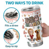 Furry Love Never Fades - Dog & Cat Personalized Custom 3D Inflated Effect Printed Tumbler - Gift For Pet Owners, Pet Lovers