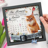 Custom Photo The Moment Your Heart Stopped, Mine Changed Forever - Memorial Personalized Custom Pet Loss Sign, Collar Frame - Sympathy Gift For Pet Owners, Pet Lovers