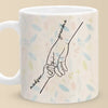 Love Is In The Grip Of Our Hands - Family Personalized Custom Mug - Gift For Mom, Grandma