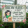 My Happy Place - Dog Personalized Custom Home Decor Metal Sign - House Warming Gift For Pet Owners, Pet Lovers