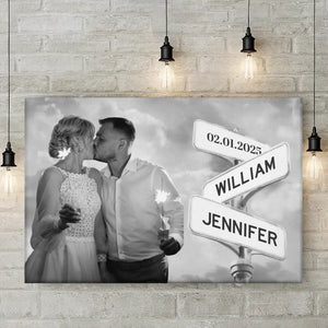 Custom Photo Love You More With Every Moment - Couple Personalized Custom Horizontal Canvas - Gift For Husband Wife, Anniversary