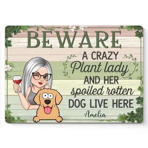 Dogs Make The Garden Lively - Dog Personalized Custom Home Decor Metal Sign - House Warming Gift For Pet Owners, Pet Lovers