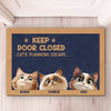 Cats In Their Secret Meeting - Cat Personalized Custom Home Decor Decorative Mat - House Warming Gift For Pet Owners, Pet Lovers