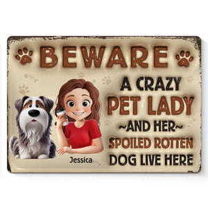 Paws, Whiskers, And Unconditional Love - Dog & Cat Personalized Custom 3D Inflated Effect Printed Home Decor Metal Sign - House Warming Gift For Pet Owners, Pet Lovers