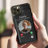 Custom Photo The Call I Wish I Could Take - Memorial Personalized Custom Leather Flip Wallet Phone Case - Sympathy Gift For Family Members