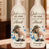 Custom Photo We’re With You Every Step Of The Way - Memorial Personalized Custom Bottle Lamp - Sympathy Gift For Family Members
