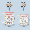 Mom By Heart, Not Just By Blood - Family Personalized Custom 3D Inflated Effect Printed Mug - Mother's Day Gift For Mom, Grandma