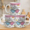 Forever Connected, Always Loved - Family Personalized Custom 3D Inflated Effect Printed Mug - Gift For Mom, Daughter