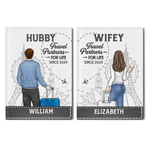 Chasing Sunsets, Creating Memories - Travel Personalized Custom Passport Cover, Passport Holder - Holiday Vacation Gift For Adventure Travel Lovers, Husband Wife, Anniversary