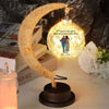 A Gift That Matches The Brightness Of Your Friendship - Bestie Personalized Custom Moon Lamp Light - Gift For Best Friends, BFF, Sisters