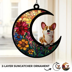 A Little Bit Of Chaos, A Whole Lot Of Love - Dog & Cat Personalized Window Hanging Suncatcher - Gift For Pet Owners, Pet Lovers