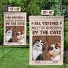All Visitors Must Be Approved By The Cat - Cat Personalized Custom Flag - Gift For Pet Owners, Pet Lovers