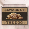 Beware Of The Dog, He Will Steal Your Heart - Dog Personalized Custom Home Decor Decorative Mat - House Warming Gift For Pet Owners, Pet Lovers