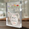 Like Flowers, Children Brighten Every Corner Of Life - Family Personalized Custom Rectangle Shaped Acrylic Plaque - Gift For Mom, Grandma