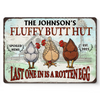 A Fun Way To Add Some Personality To Your Home - Family Personalized Custom Home Decor Metal Sign - House Warming Gift For Yourself, Husband Wife, Best Friends, Family Members