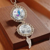 Connecting Love Through Memories - Memorial Personalized Custom Metal Car Hanging Ornament With Charm - Sympathy Gift For Family Members